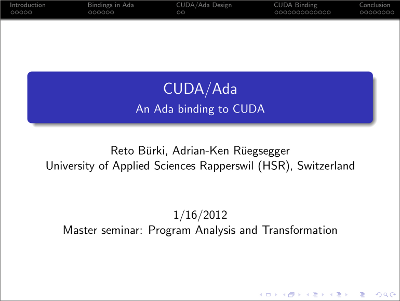 CUDA/Ada slides